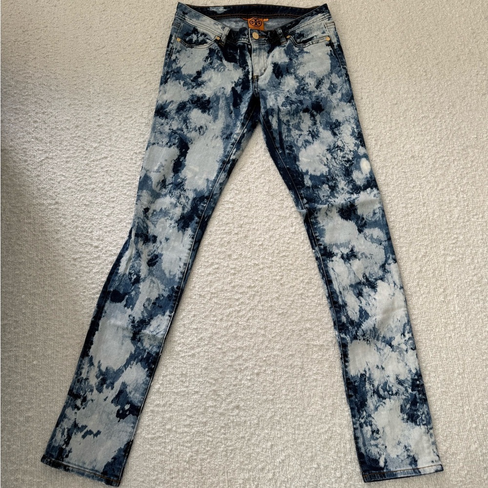 TORY BURCH Blue Tie-Dye Jeans